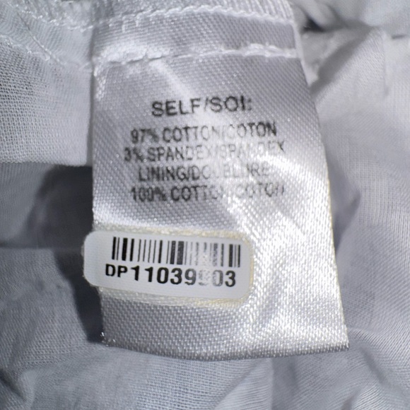 Tanya Taylor Cynthia Cotton Poplin Midi tiered tiered Dress Size 14 Blue EUC - Picture 13 of 16